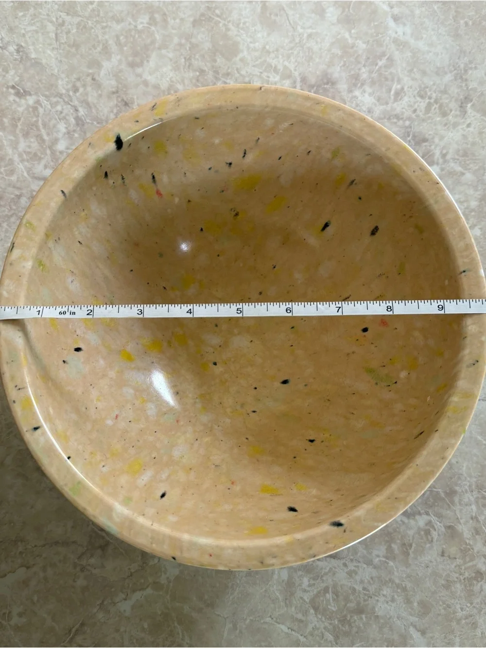 Vintage Texas Ware MCM 118 Confetti Splatter Malamine Mixing Bowl 10